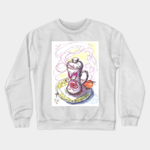 afternoon tea Crewneck Sweatshirt by terezadelpilar